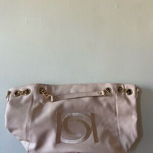 Bebe Lara Faux Leather Embossed Shopper Handbag